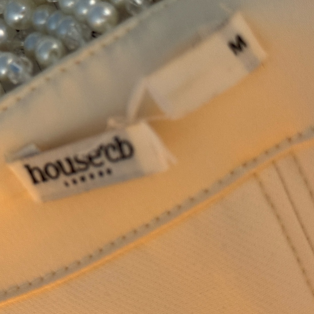 House of‎ CB Ivory Corset with Pearl Accents Sz M - Picture 8 of 10
